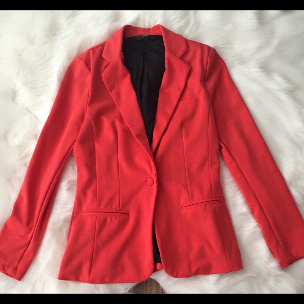 Orange blazer